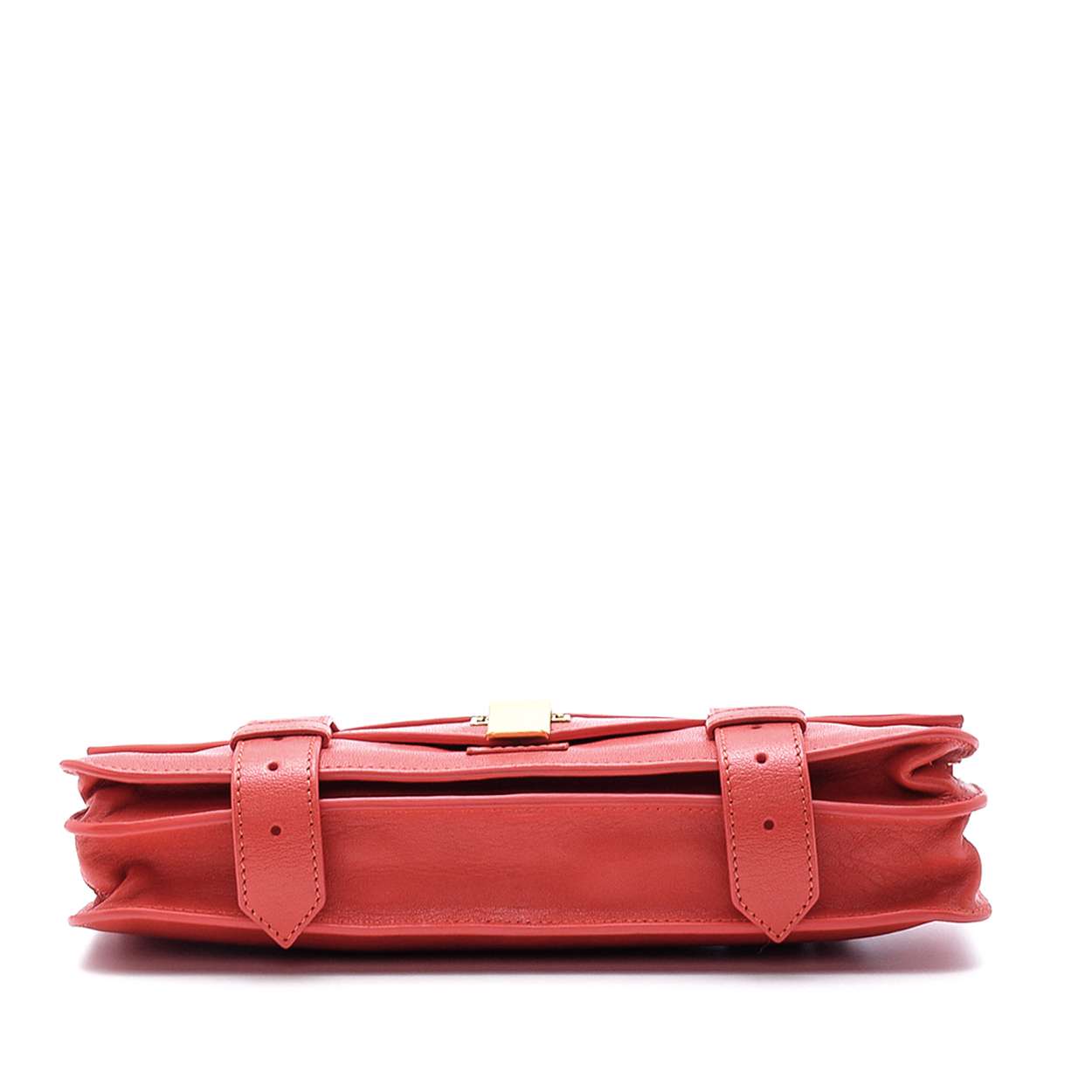 Proenza Schouler Red Leather Ps1 Pochette Clutch Bag